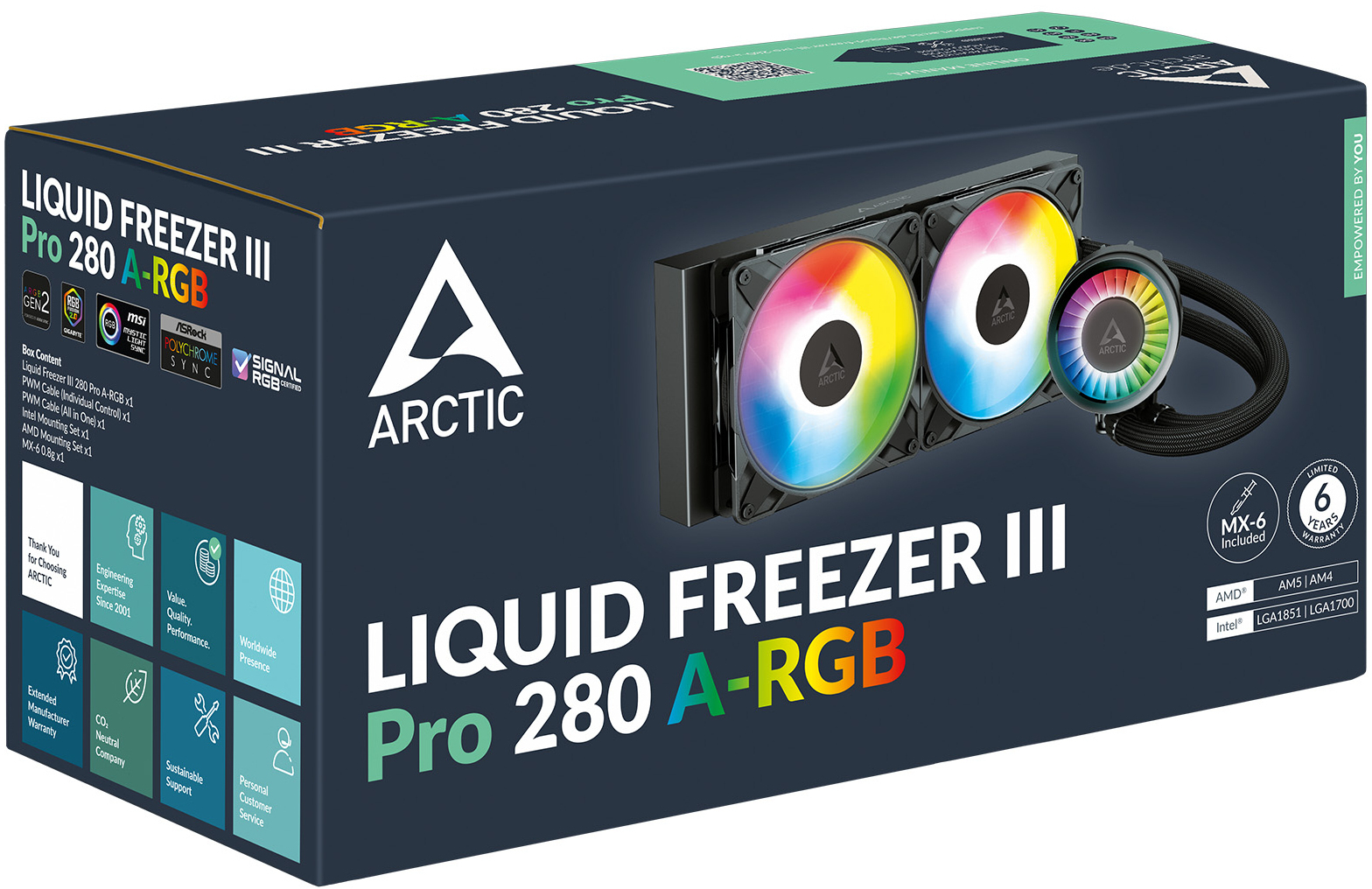  - Water Cooler CPU AIO Arctic Liquid Freezer III PRO ARGB - 280mm