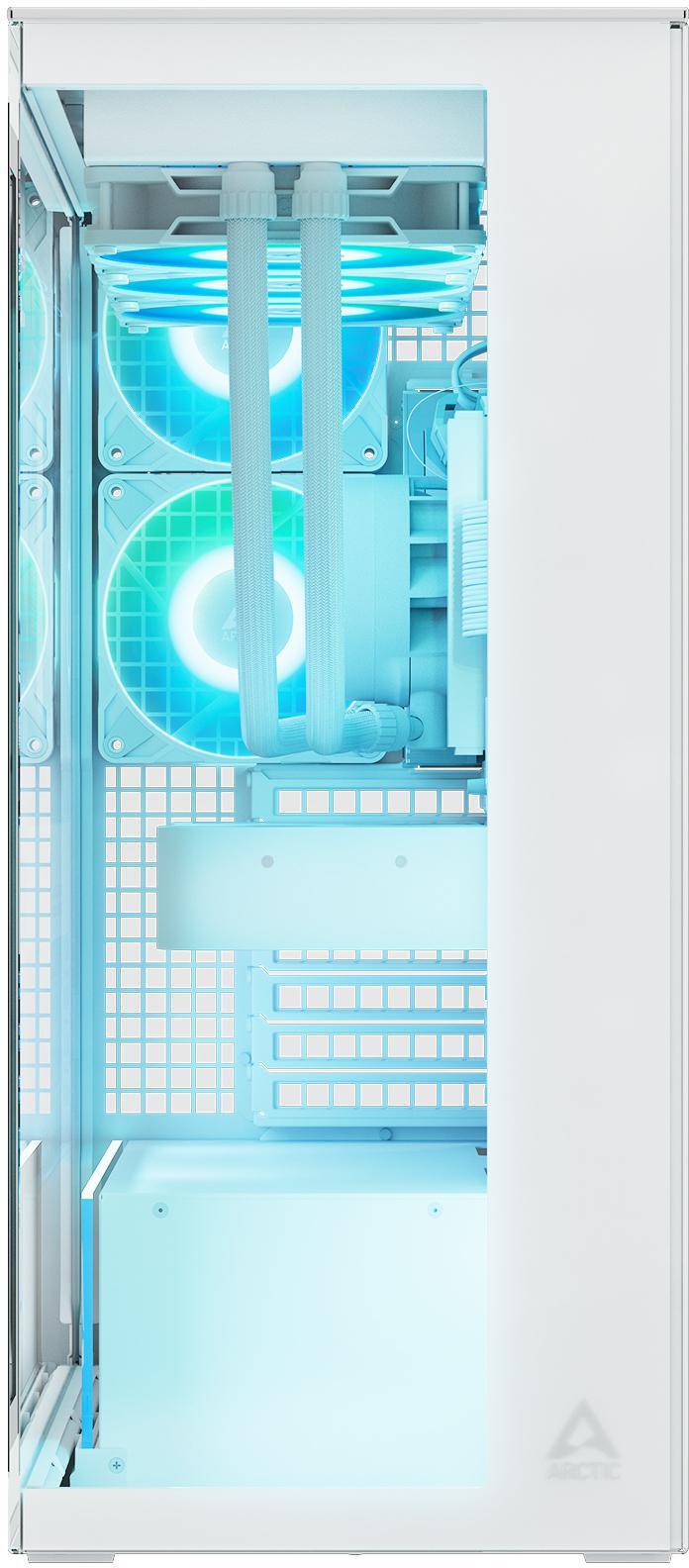 - Caixa E-ATX Arctic Xtender ARGB Vidro Temperado Branco