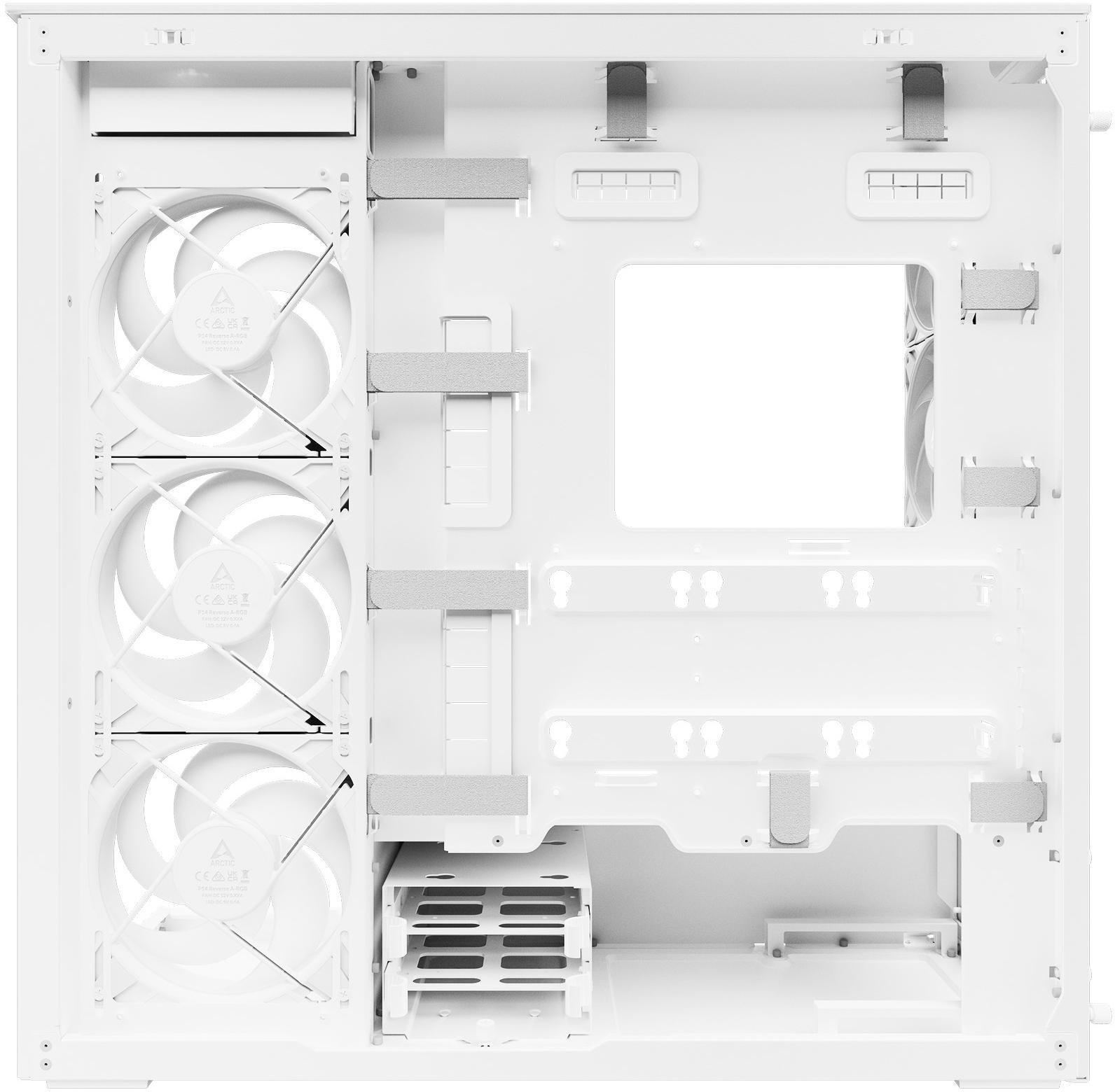  - Caixa E-ATX Arctic Xtender ARGB Vidro Temperado Branco