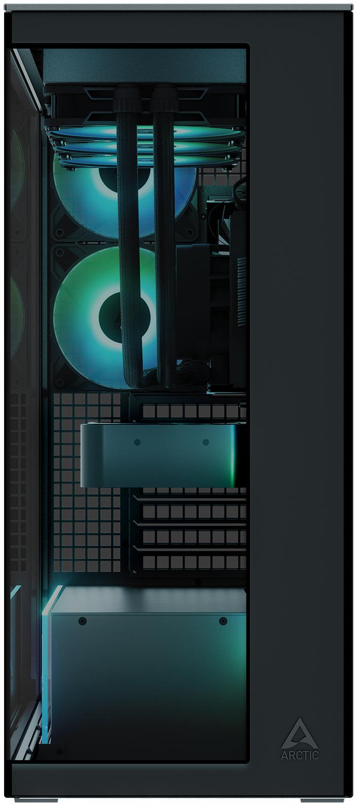  - Caixa E-ATX Arctic Xtender ARGB Vidro Temperado Preto