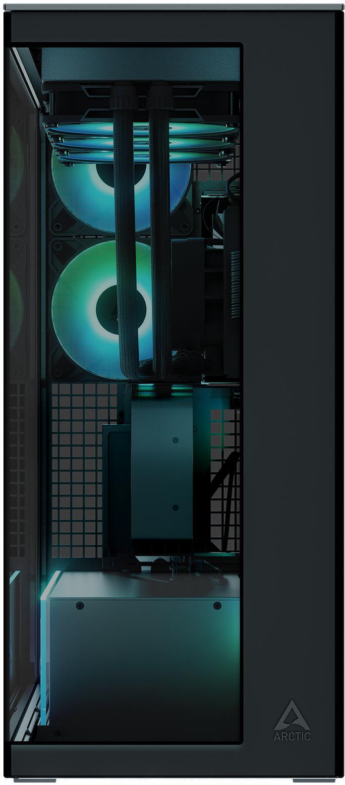  - Caixa E-ATX Arctic Xtender VG ARGB Vidro Temperado Preto