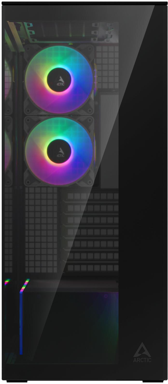  - Caixa E-ATX Arctic Xtender ARGB Vidro Temperado Preto Espelhado