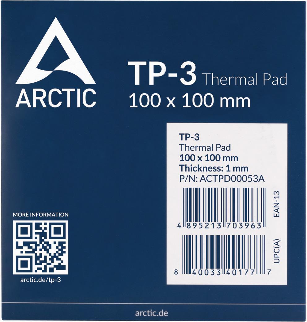  - Thermal Pad Arctic TP-3 100 x 100 x 1 mm