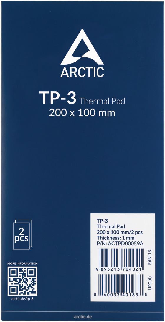  - Thermal Pad Arctic TP-3 200 x 100 x 1 mm (Pack 2)