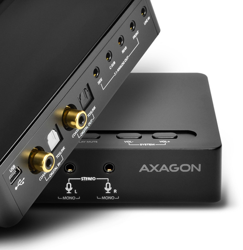 AXAGON - Placa Som externa AXAGON ADA-71, USB 2.0, 7.1, SPDIF