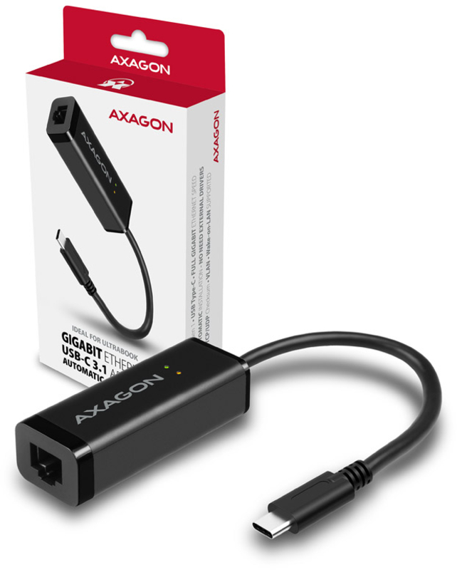 AXAGON - Adaptador AXAGON ADE-SRC Gigabit Ethernet 10/100/1000 - USB 3.1 Tipo C