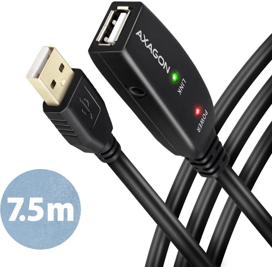 AXAGON - Cabo Extensão AXAGON ADR-207 Activo USB, USB 2.0, USB-A para USB-A - 7.5m