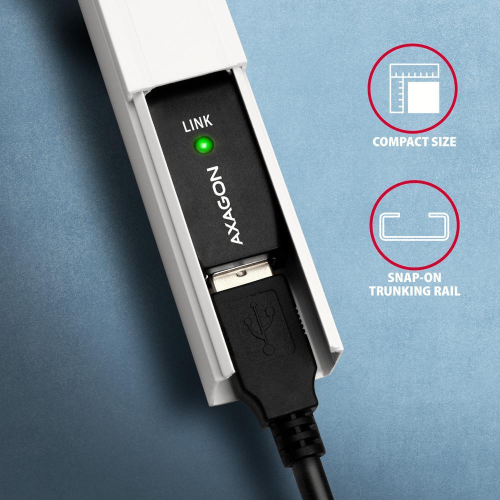 AXAGON - Cabo Extensão AXAGON ADR-207 Activo USB, USB 2.0, USB-A para USB-A - 7.5m
