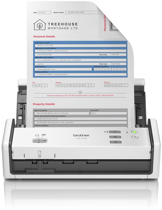 Picture of Picture of Scanner Portátil Brother ADS-1300 30PPM