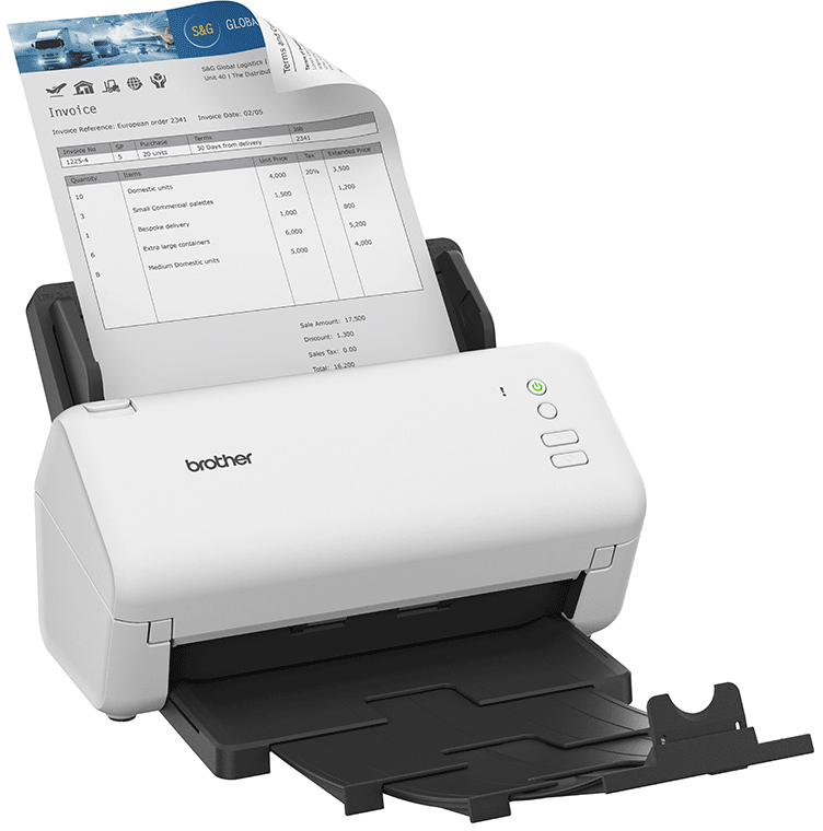 Brother - Scanner de Documentos Brother ADS-4100 Duplex A4 35PPM 70IPM USB