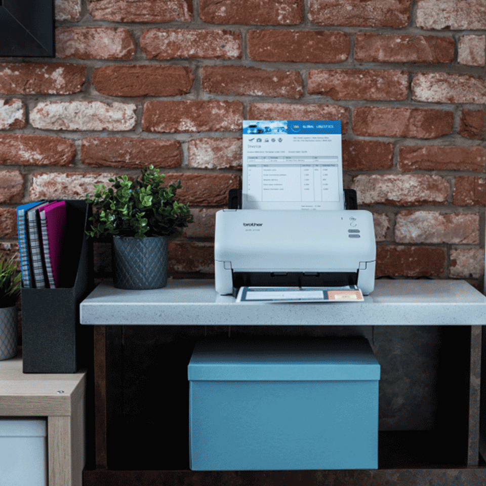 Brother - Scanner de Documentos Brother ADS-4100 Duplex A4 35PPM 70IPM USB