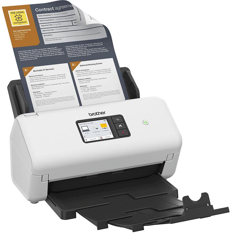 Brother - Scanner de Documentos Brother ADS-4500W 35PPM