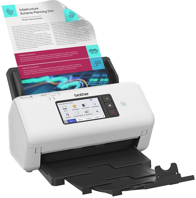 Brother - Scanner de Documentos Brother ADS-4700W 40PPM WiFi