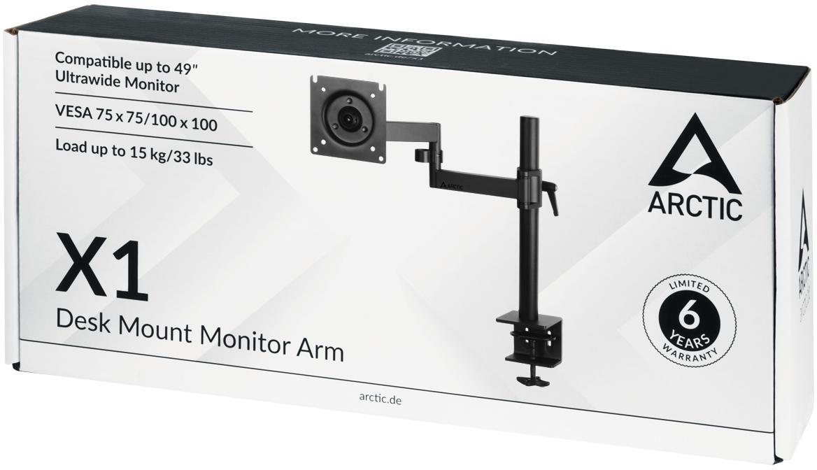  - Suporte de Mesa Arctic X1 com Braço - Max 10Kg