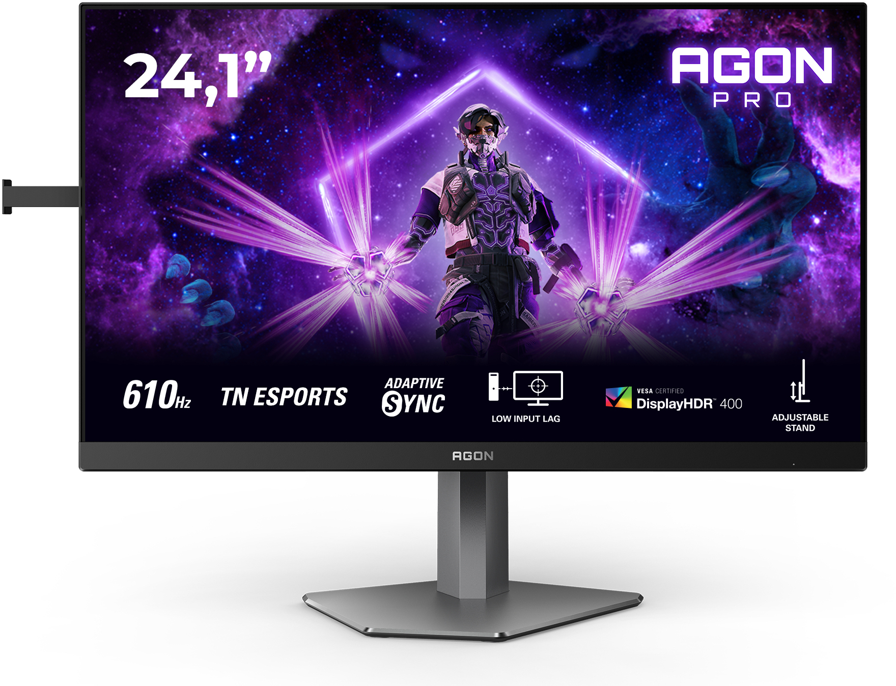 AOC - Monitor AGON by AOC PRO 24.1" AG246FK6 Ultra-Fast TN (eSports) FHD 610Hz 0.5ms Adaptive Sync HDR400