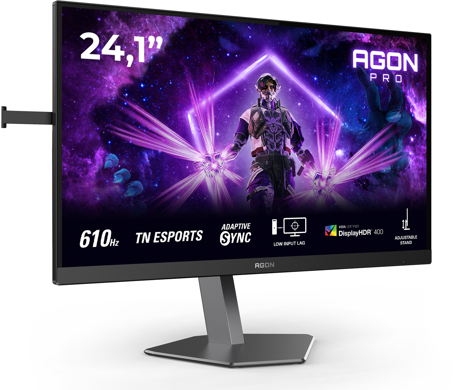 AOC - Monitor AGON by AOC PRO 24.1" AG246FK6 Ultra-Fast TN (eSports) FHD 610Hz 0.5ms Adaptive Sync HDR400