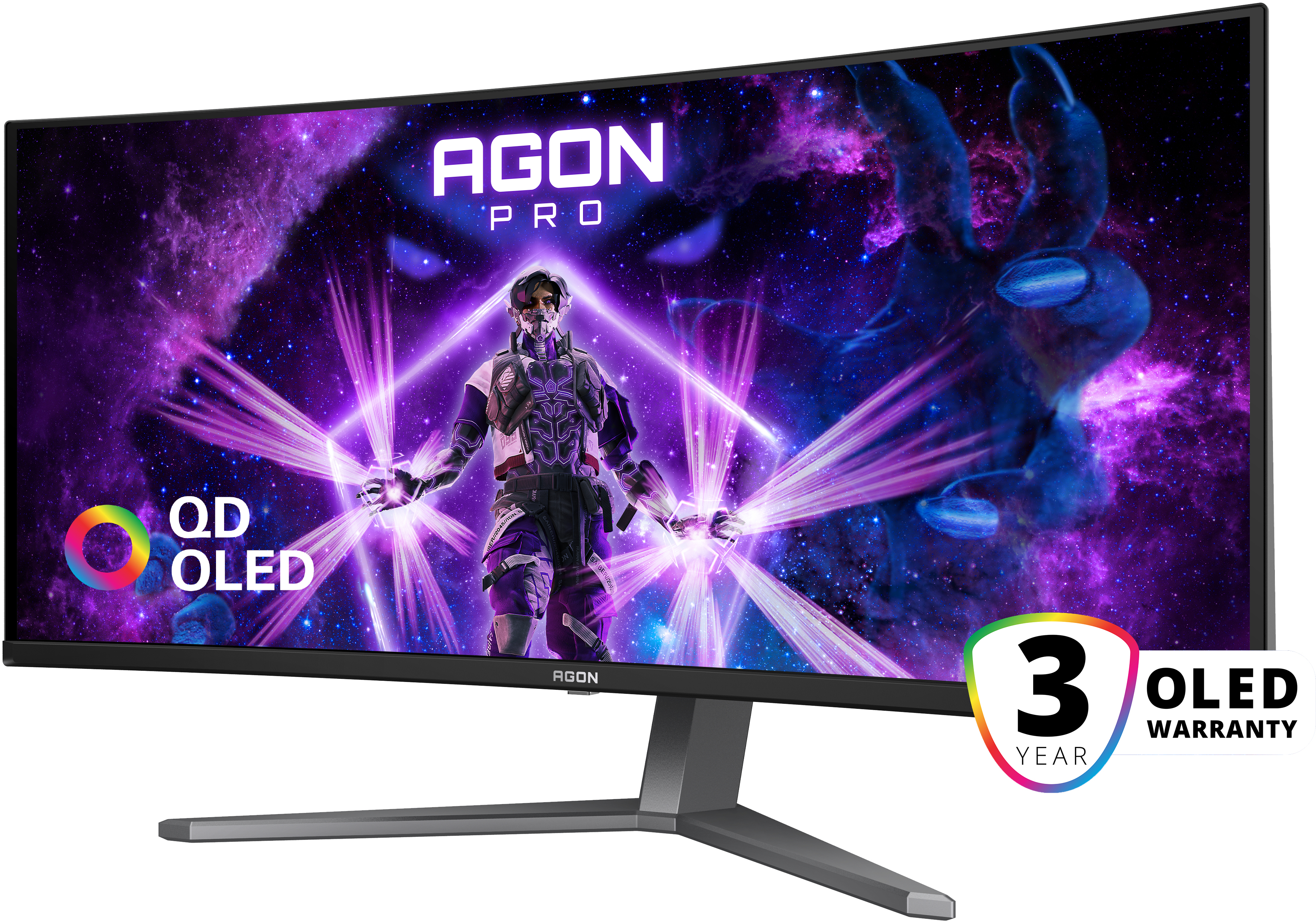 AOC - Monitor Curvo AOC Gaming 34" AG346UCD QD-OLED UWQHD 175Hz 0.3ms Adaptive Sync HDR400