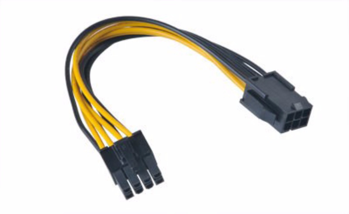 ** B Grade ** Cabo Adaptador Akasa de 6-Pin > 8-Pin