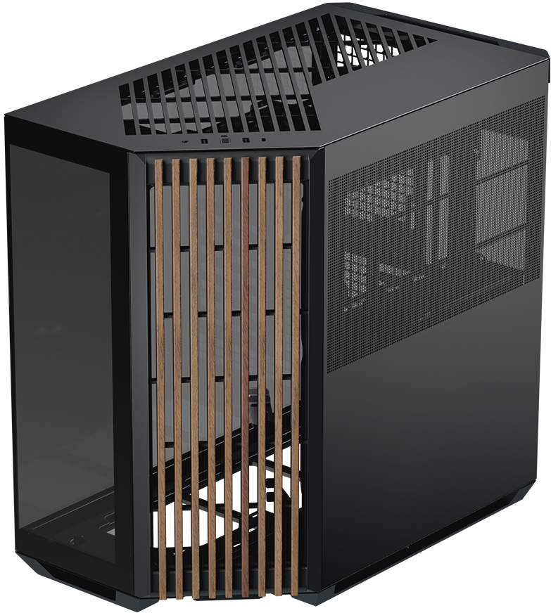 Caixa ATX APNX V1 Preto/Madeira