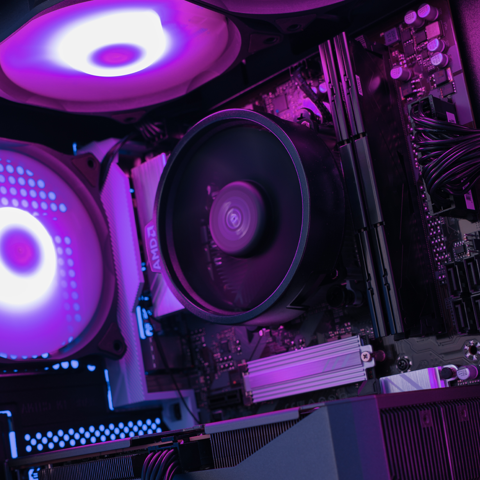 AURA PC - Computador Mach 2 Gamer-PC Ryzen 5 7500F 32GB DDR5 1TB RTX 5060 Ti 16GB WiFi W11