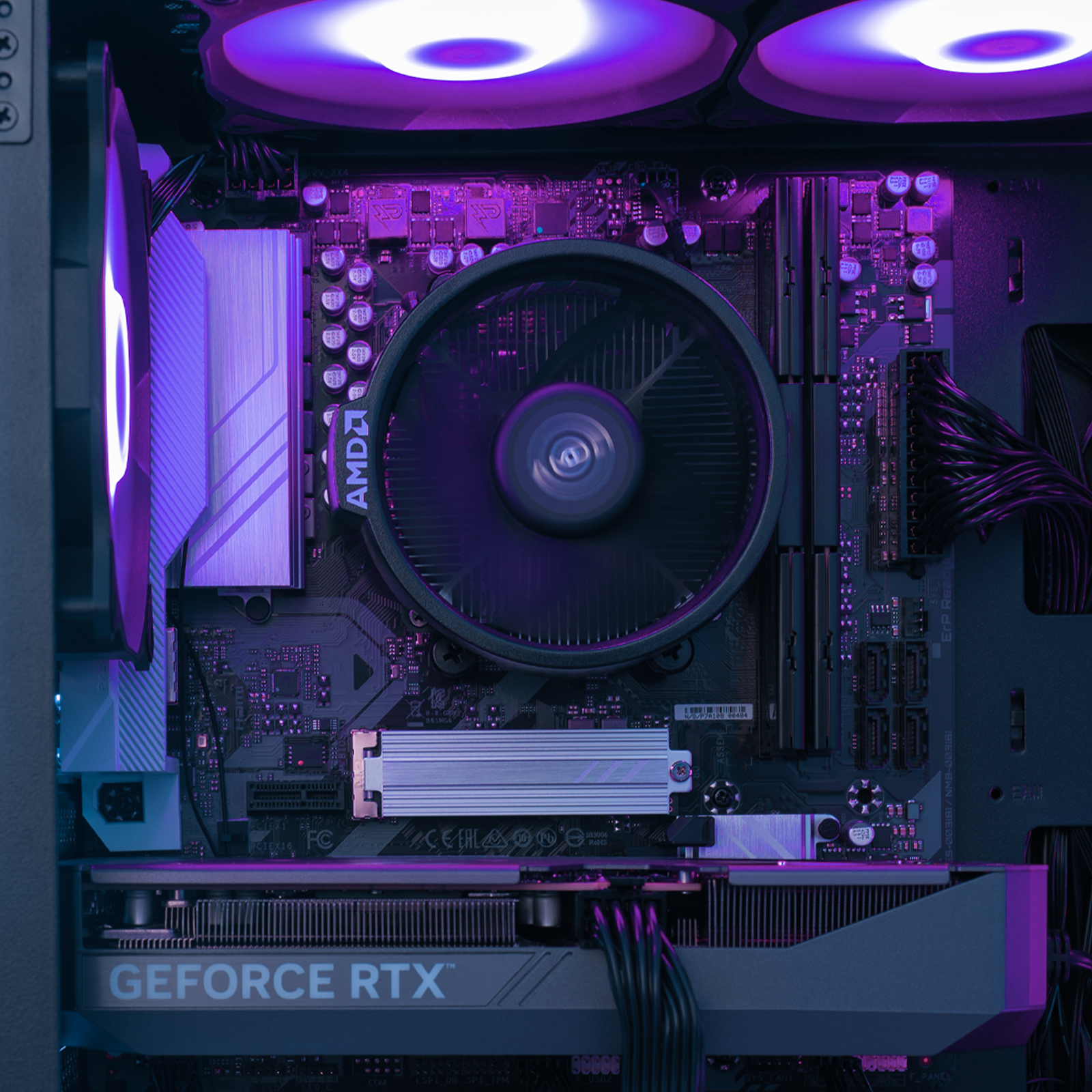 AURA PC - Computador Mach 2 Gamer-PC Ryzen 5 7500F 32GB DDR5 1TB RTX 5060 Ti 16GB WiFi W11