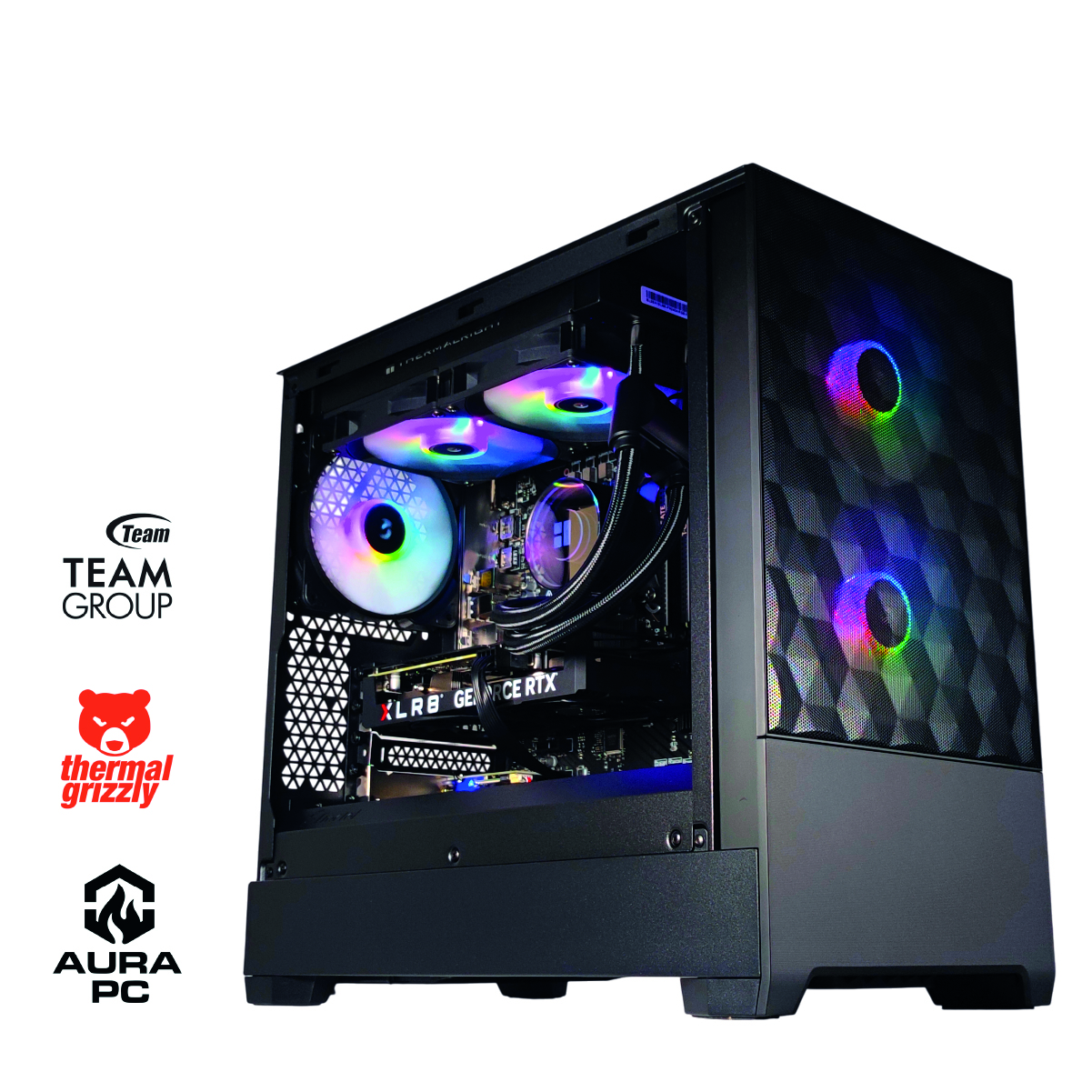 AURA PC - Computador AURA Gamer-PC Intel i5 14400F 32GB DDR5 1TB RTX 4060 WiFi W11