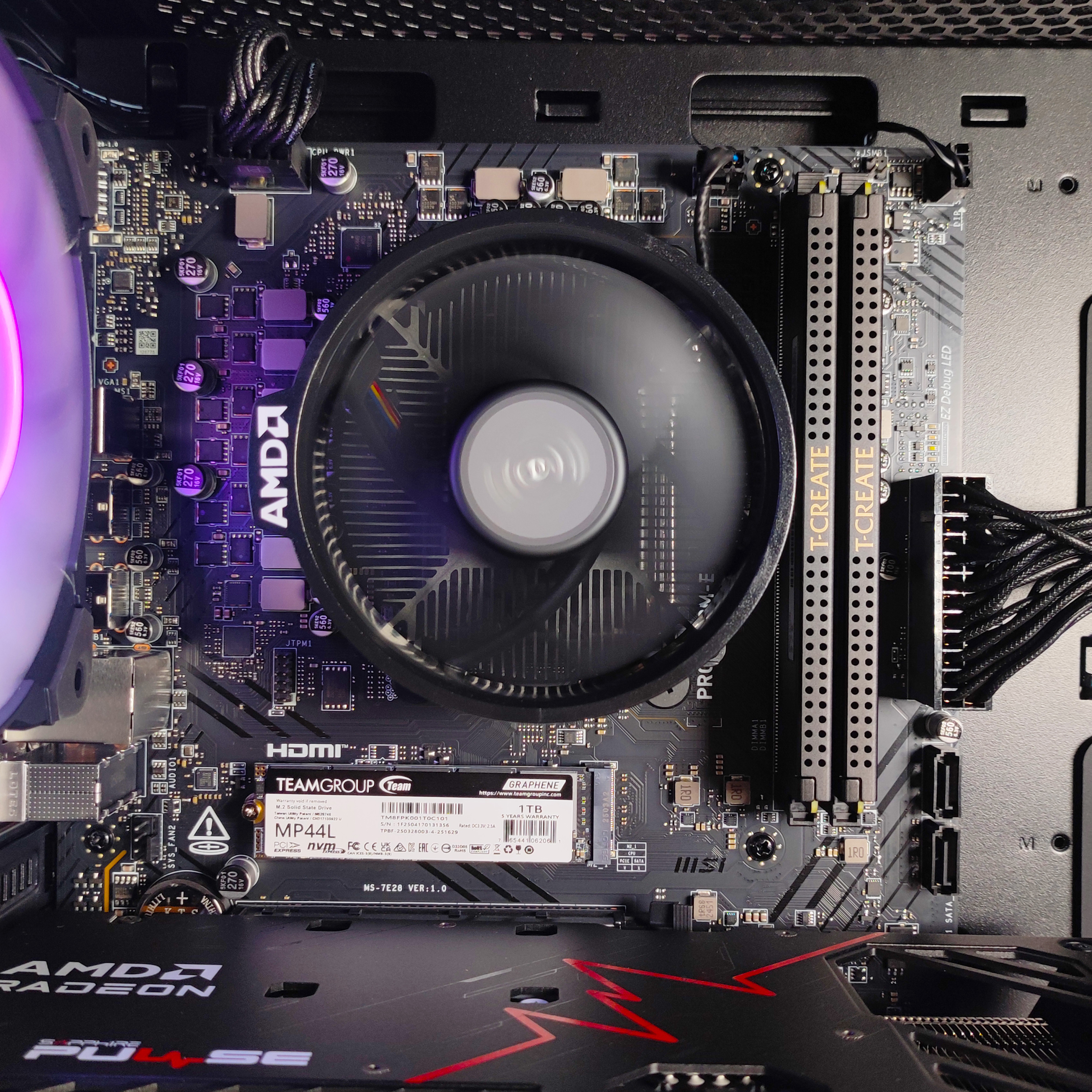 AURA PC - Computador AURA Gamer-PC Ryzen 5 7500F 32GB DDR5 1TB RX 9060 XT 16GB WiFi W11