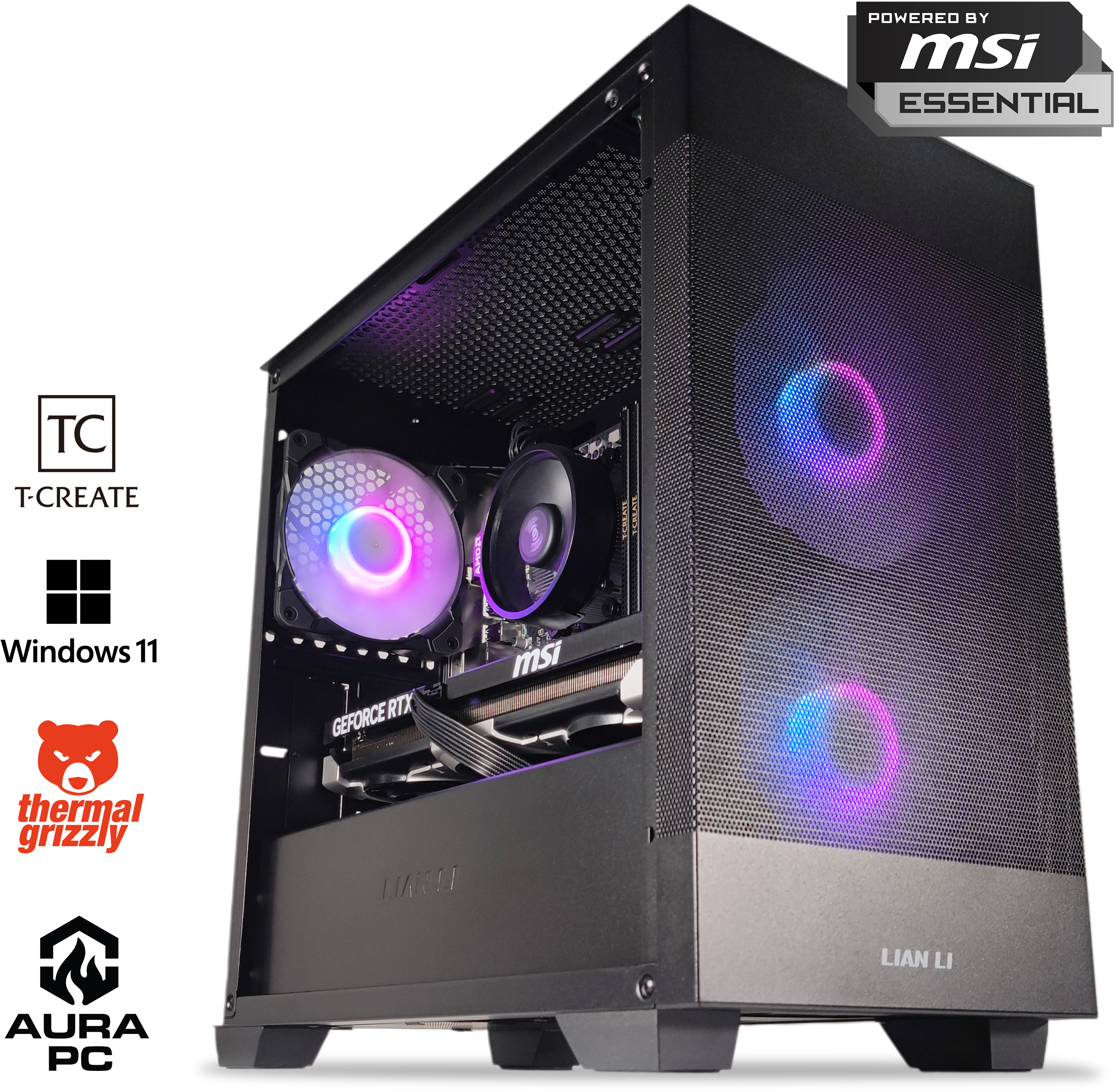 - Computador AURA Gamer-PC Ryzen 5 7500F 32GB DDR5 1TB RTX 5060 Ti 16GB W11 Picture of - Computador AURA Gamer-PC Ryzen 5 7500F 32GB DDR5 1TB RTX 5060 Ti 16GB W11