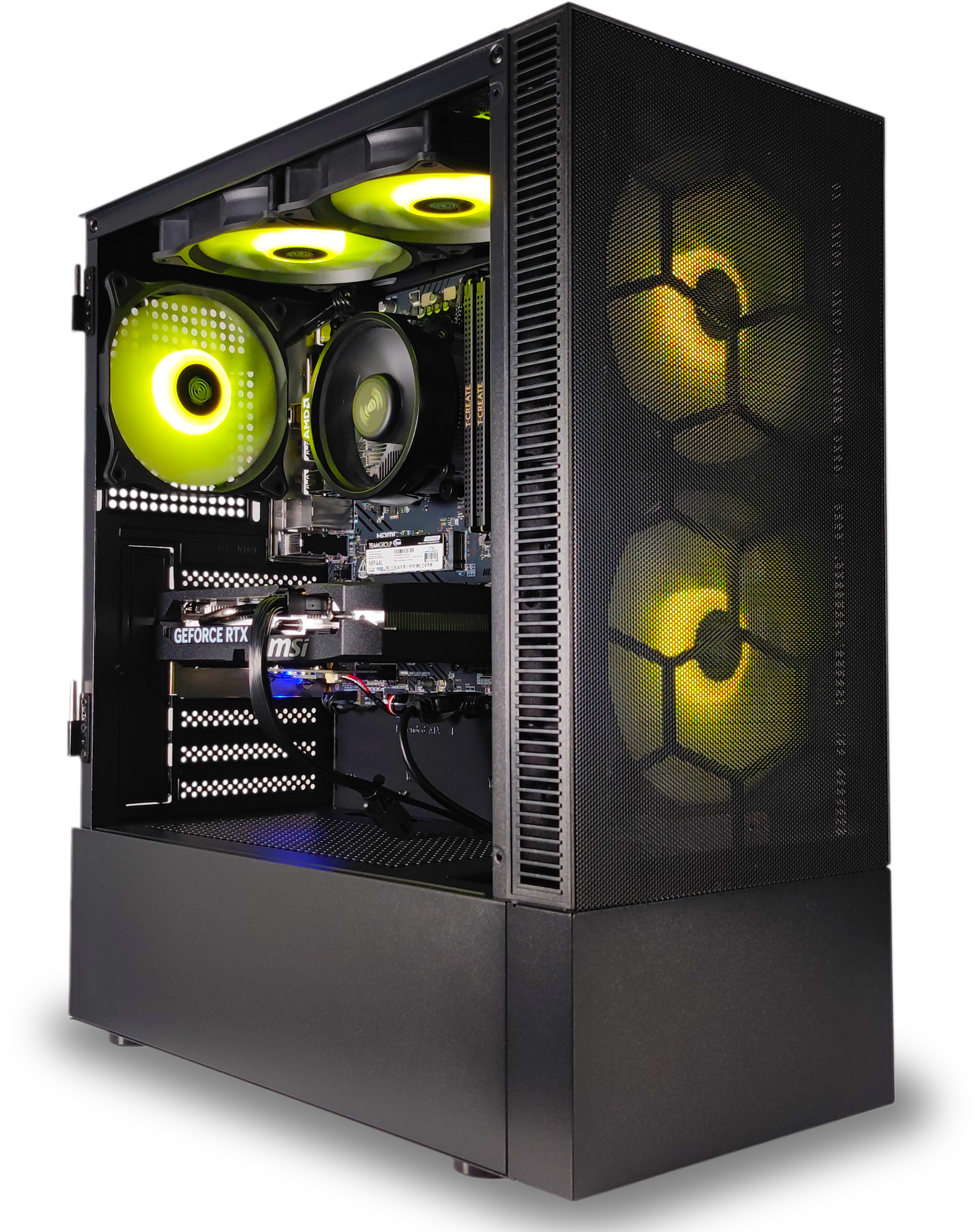 AURA PC - Computador AURA Gamer-PC *Team 7 Edition* Ryzen 5 7500F 32GB DDR5 1TB RTX 5060 WiFi W11