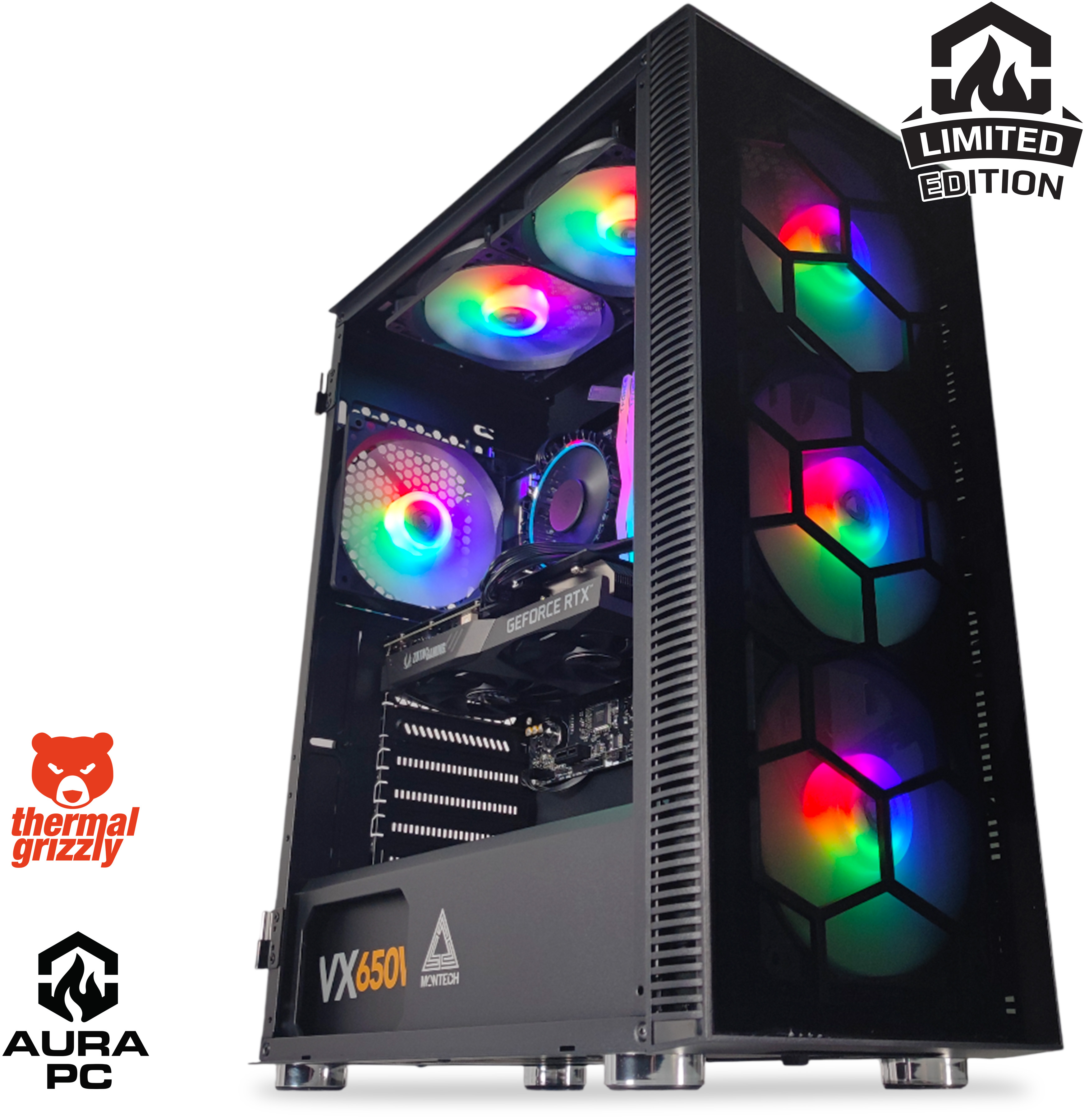 Computador AURA Limited-PC Intel i3 13100F 16GB DDR4 500GB RTX 3060 12GB W11