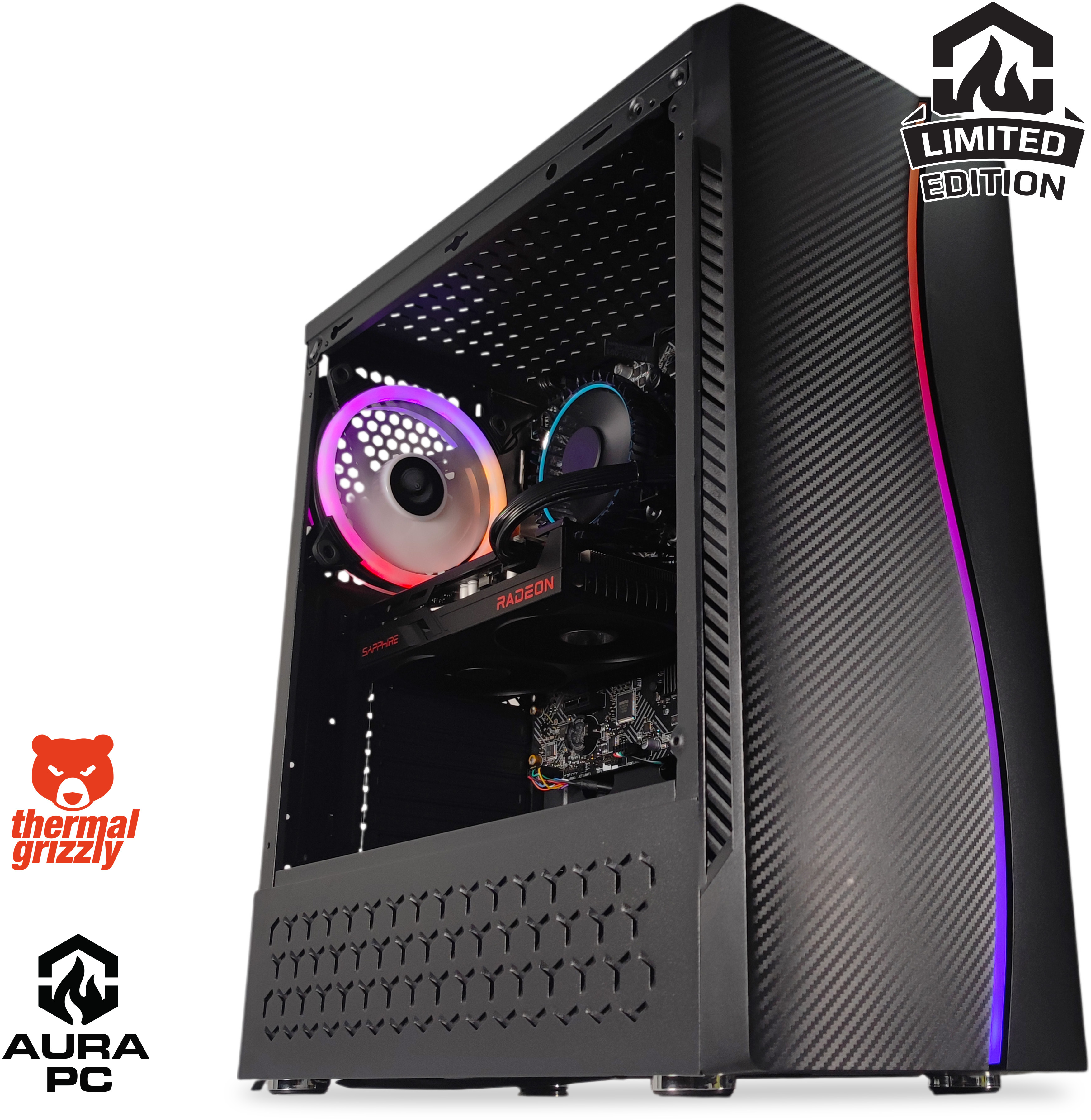 Computador AURA Limited-PC Intel i3 13100F 8GB DDR4 500GB RX 6600 W11