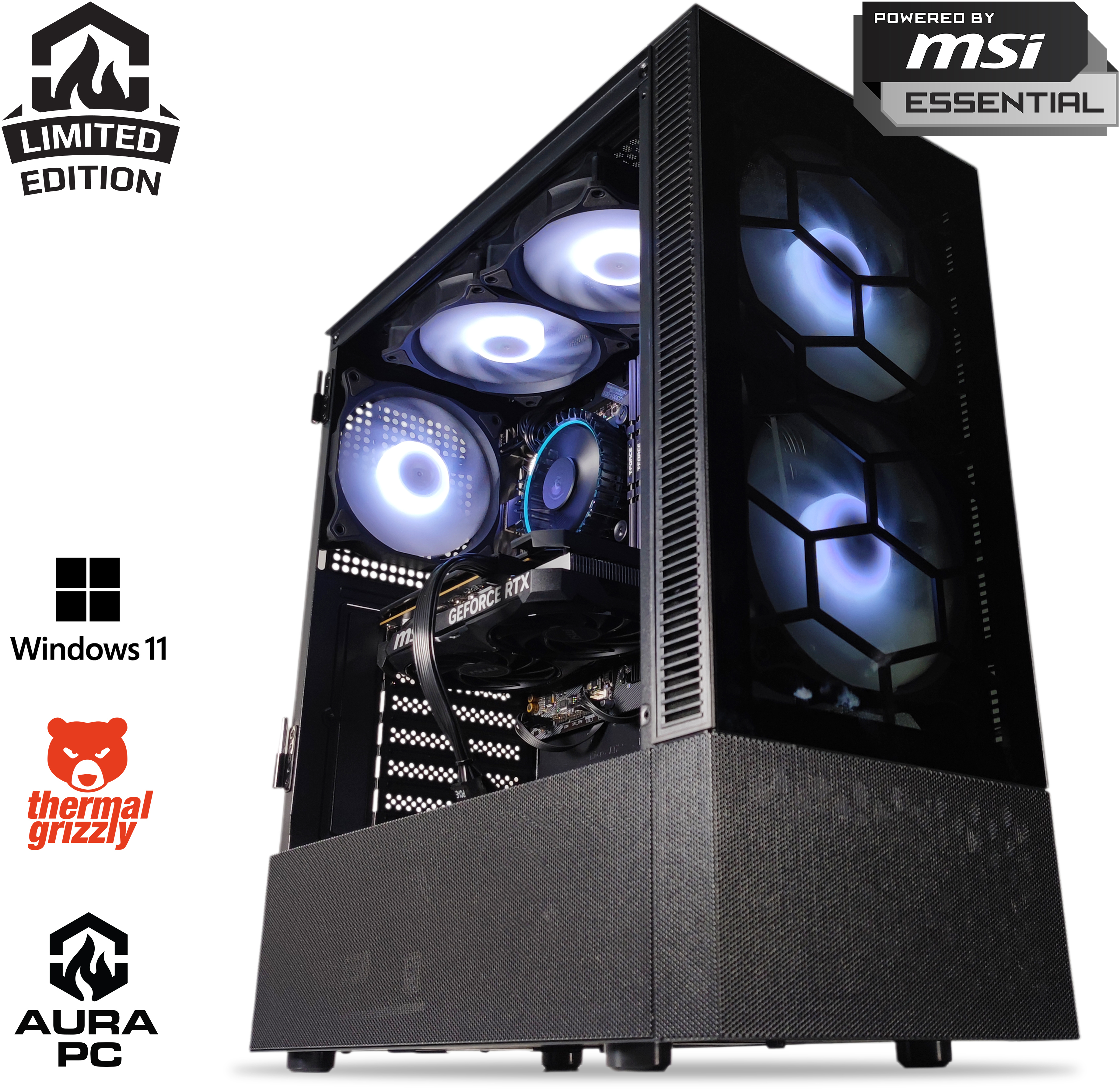 AURA PC - Computador AURA Limited-PC Intel i5 12400F 16GB DDR4 1TB RTX 4060 W11