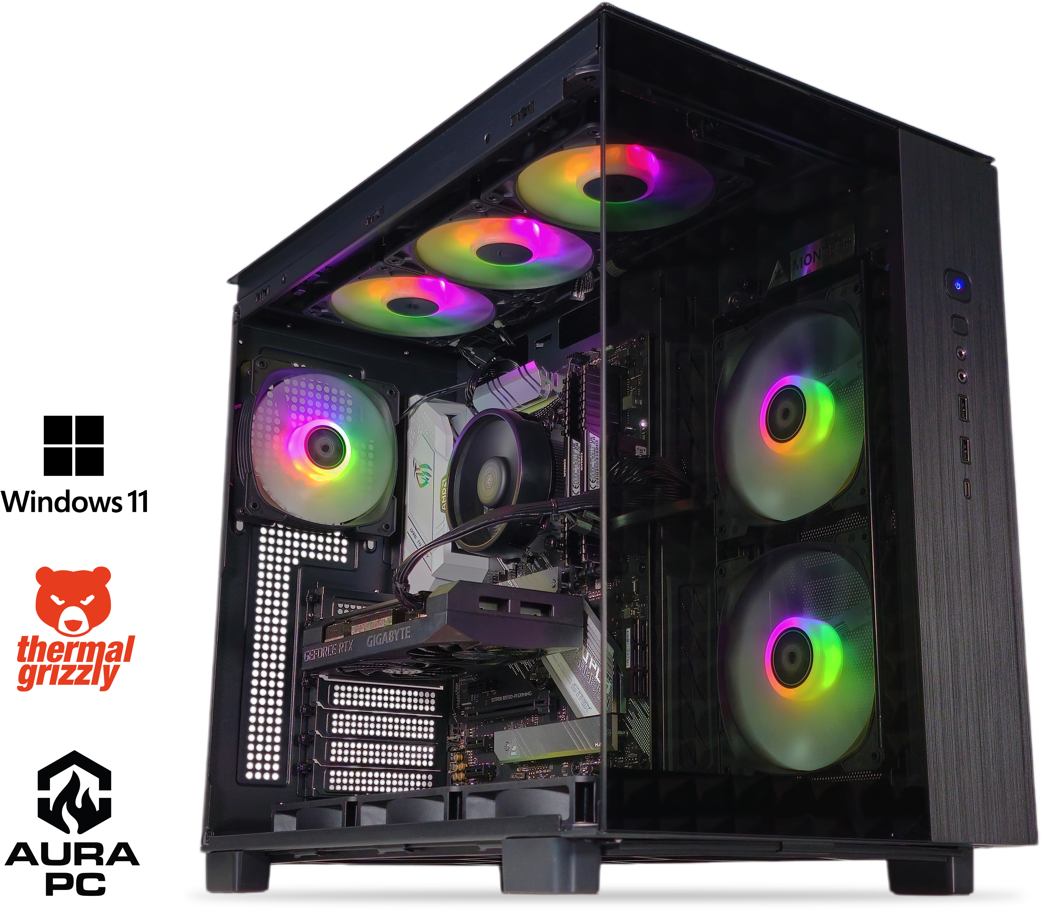 Picture of Picture of Computador AURA Limited-PC Ryzen 5 5600X 32GB DDR4 1TB RTX 3060 12GB W11