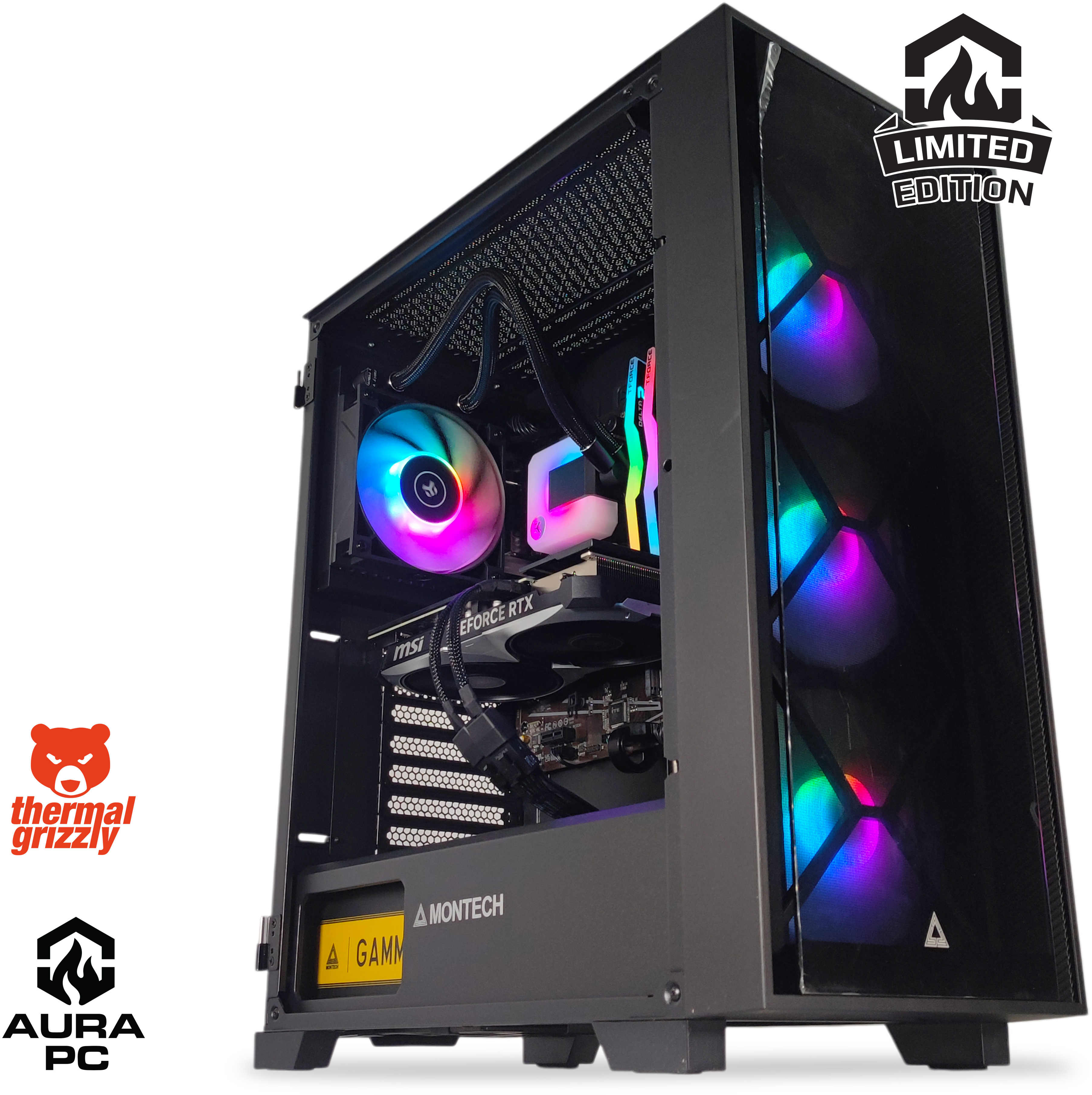 Computador AURA Limited-PC Ryzen 7 5700X 32GB DDR4 1TB RTX 4070 SUPER W11