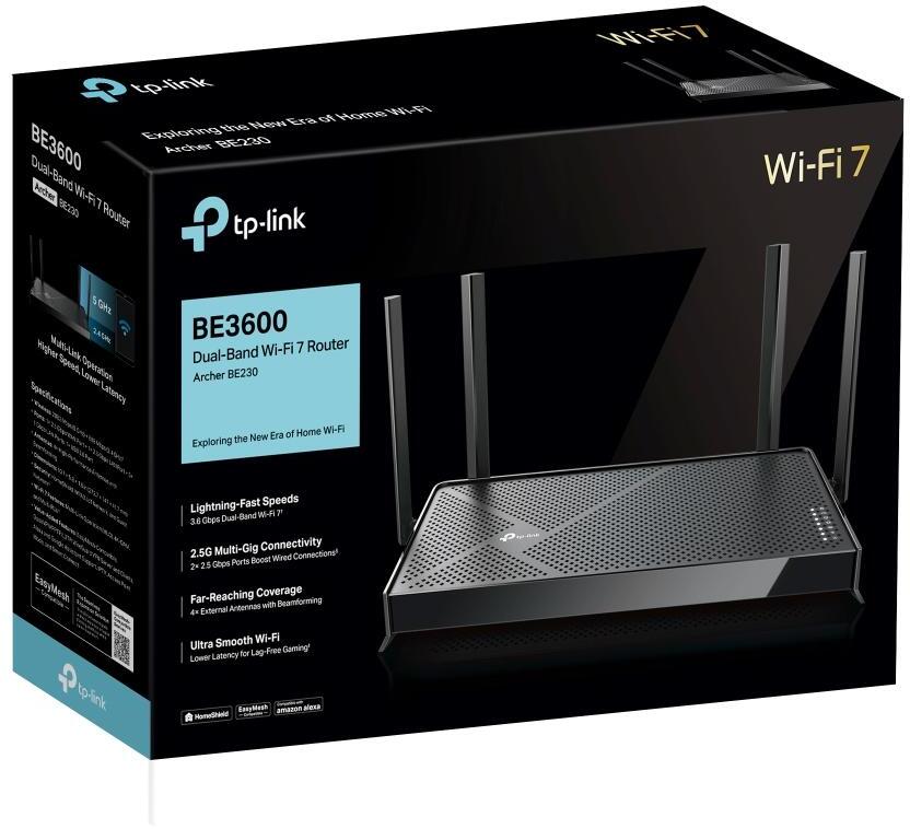 TP-Link - Router TP-Link Archer BE230 BE3600 Dual-Band Wi-Fi 7