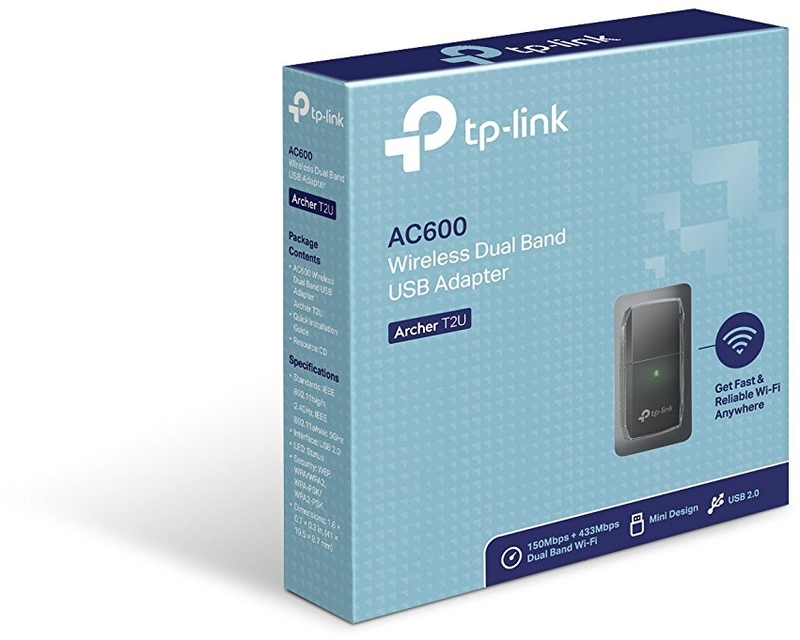 TP-Link - Adaptador USB TP-Link Archer T2U Wi-Fi AC600 USB 2.0