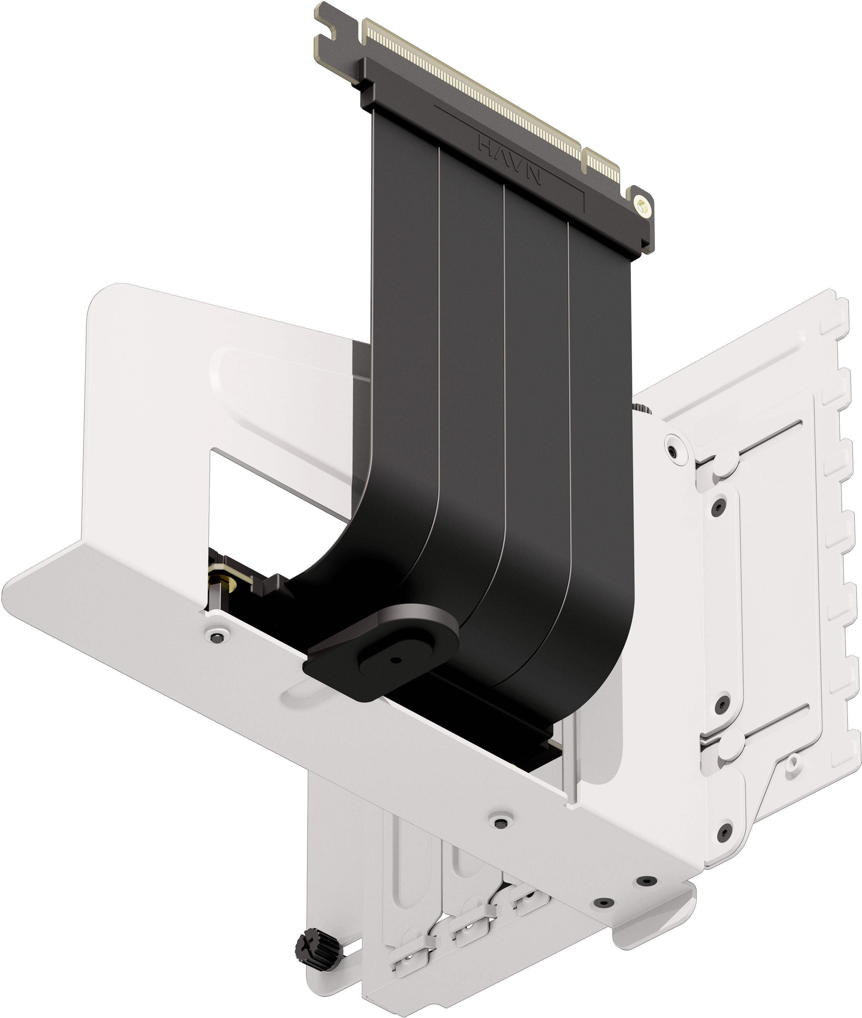 HAVN - Suporte Vertical GPU com Riser - HAVN HS 420 Branco