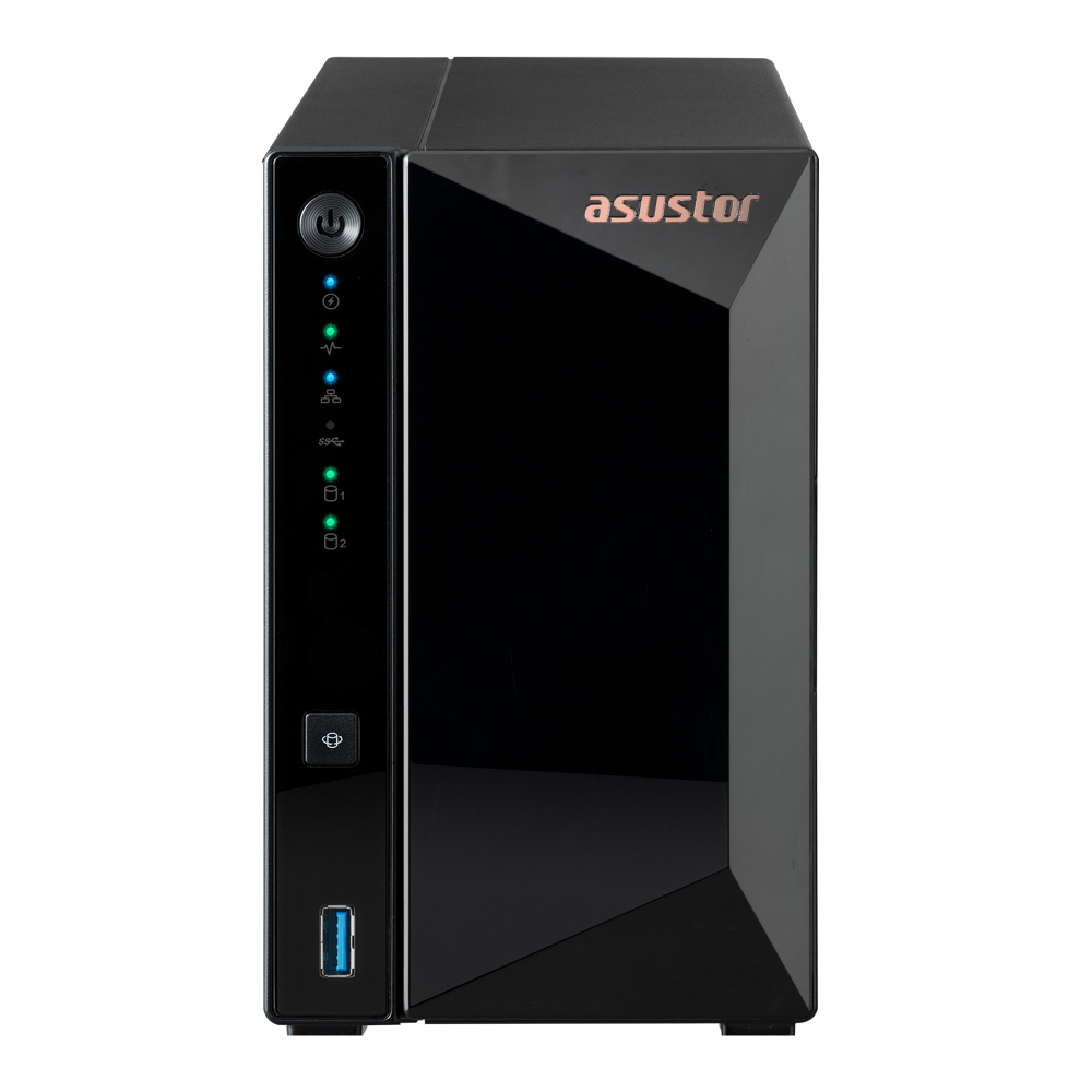 Asustor - NAS Asustor Drivestor 2 Pro Gen2 AS3302T v2 - 2 Baías - 1.7GHz 4-core - 2GB RAM