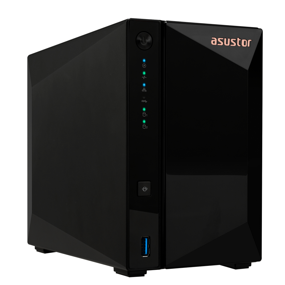 Asustor - NAS Asustor Drivestor 2 Pro Gen2 AS3302T v2 - 2 Baías - 1.7GHz 4-core - 2GB RAM