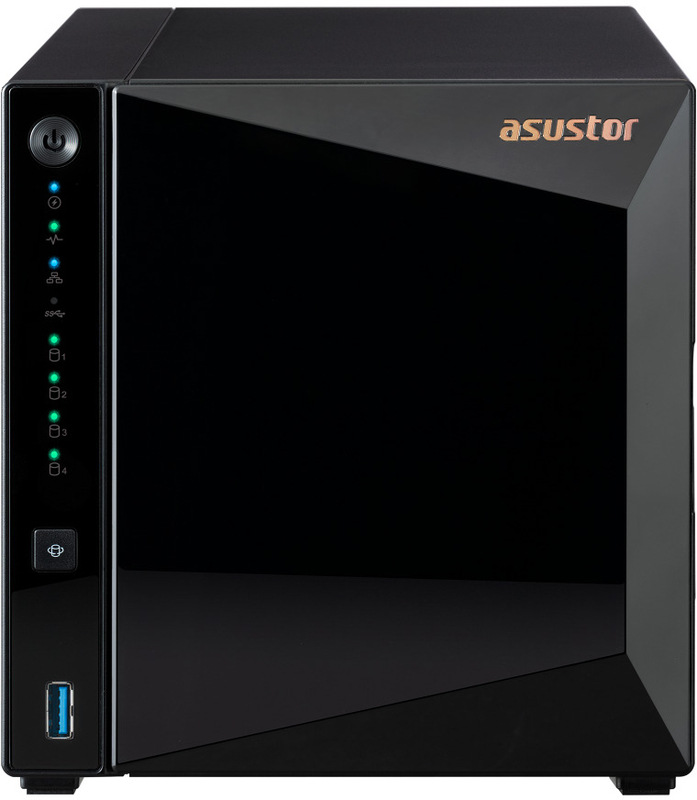 Asustor - NAS Asustor Drivestor 4 Pro AS3304T - 4 Baías - 1.4GHz 4-core - 2GB RAM