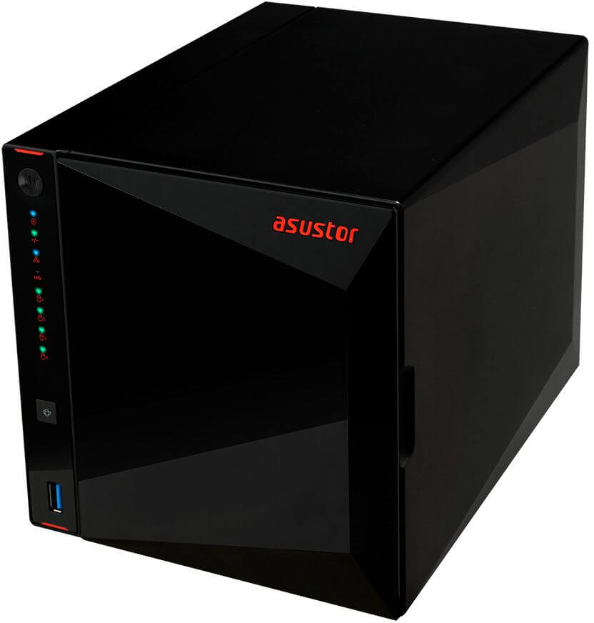 Asustor - NAS Asustor Nimbustor 4 AS5304T - 4 Baías - 1.5GHz-2.5GHz 4-core - 4GB RAM