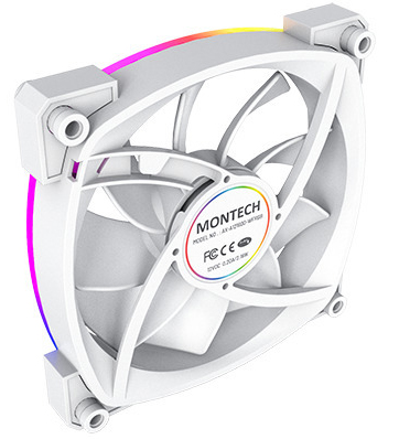 Montech - Ventoinha Montech AX120 PWM ARGB PWM 120mm Branco