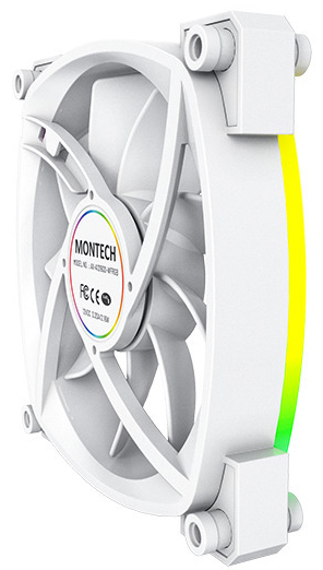 Montech - Ventoinha Montech AX120 PWM ARGB PWM 120mm Branco