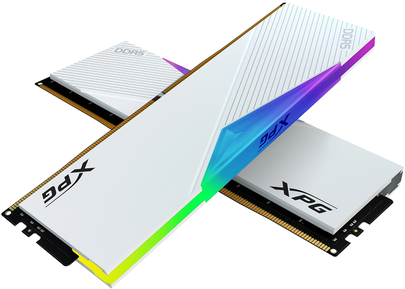 Adata - Adata XPG Kit 32GB (2 x 16GB) DDR5 6000MHz Lancer RGB White CL40