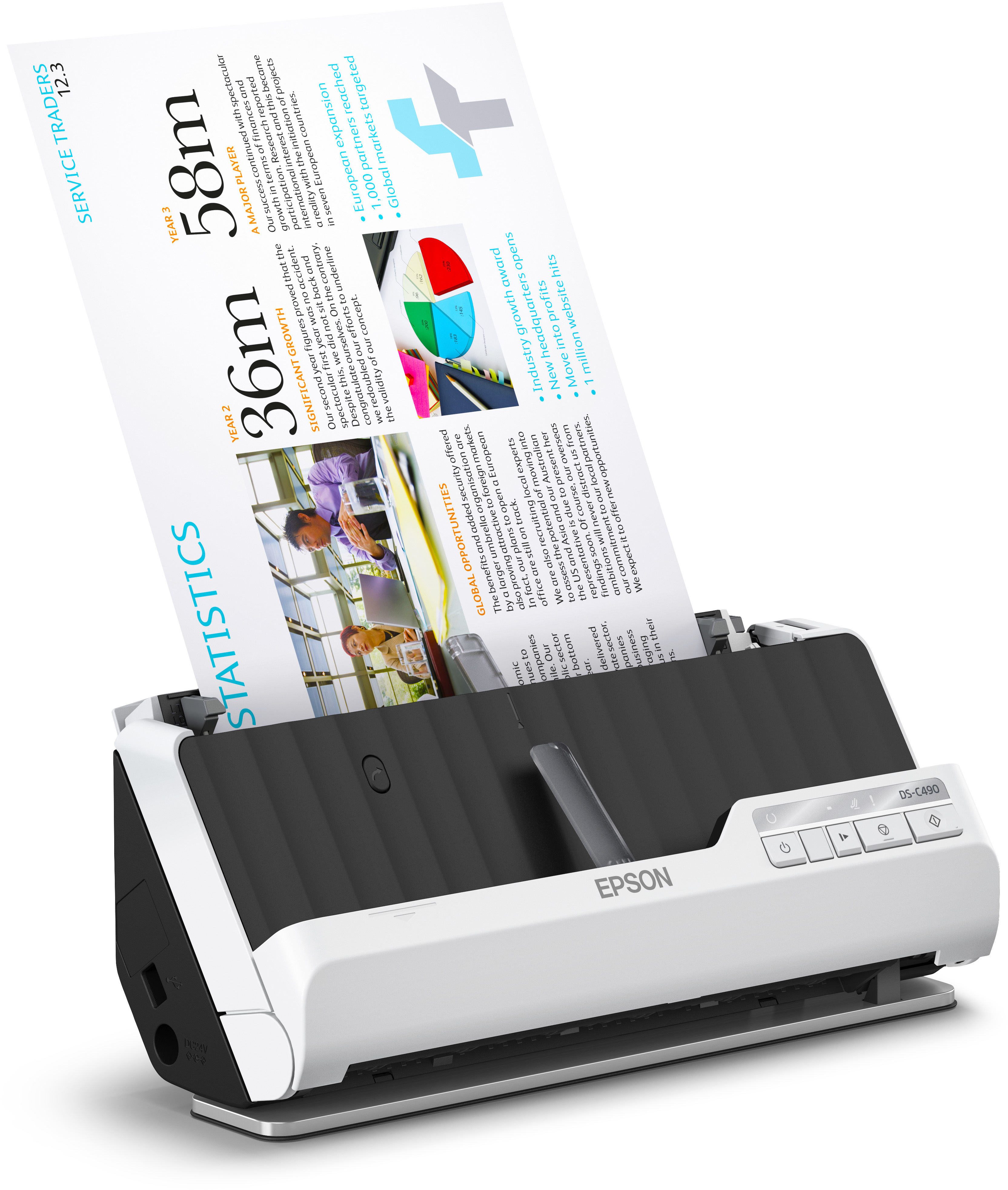 Epson - Scanner de Documentos Epson WorkForce DS-C490