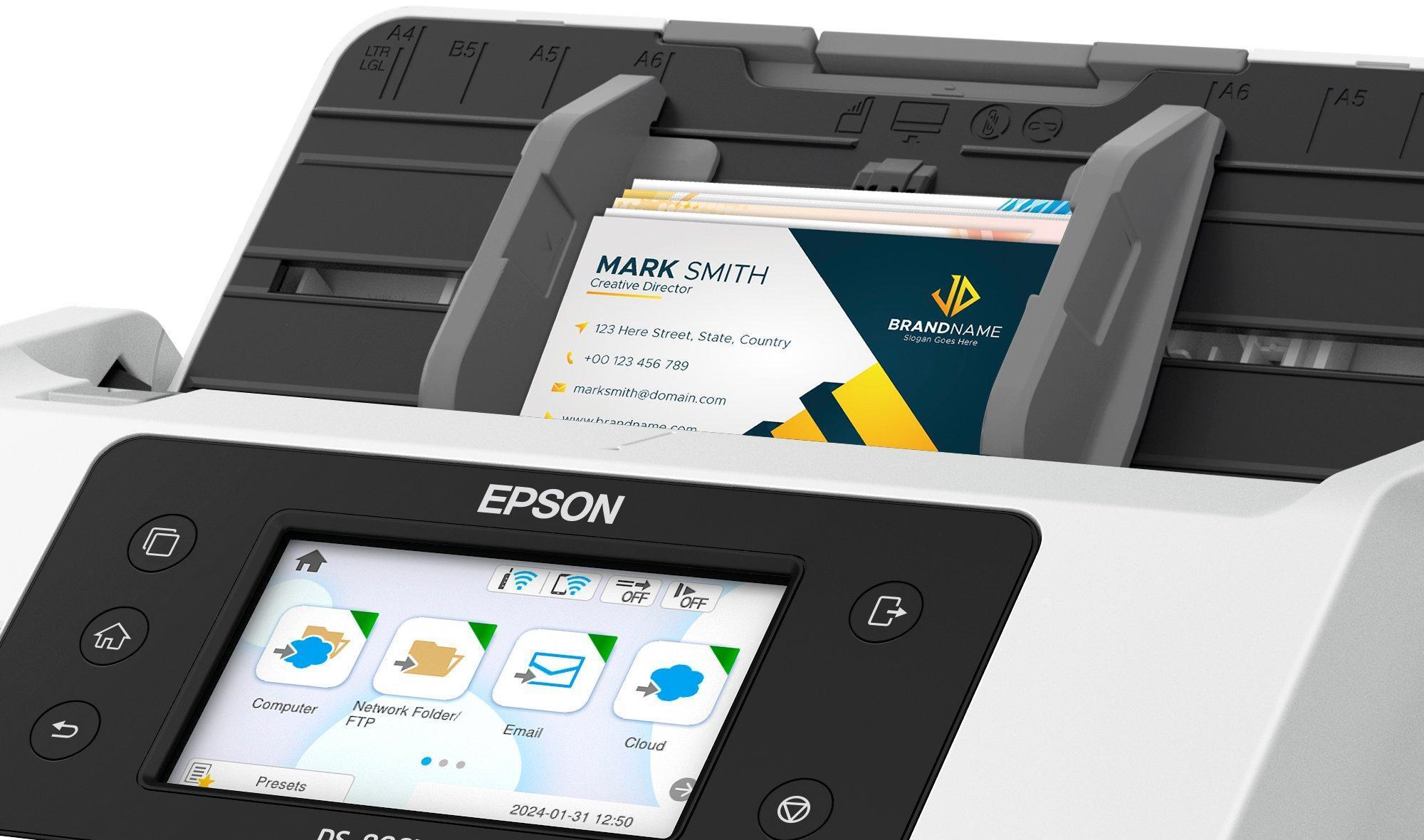 Epson - Scanner de Documentos Epson WorkForce DS-800WN
