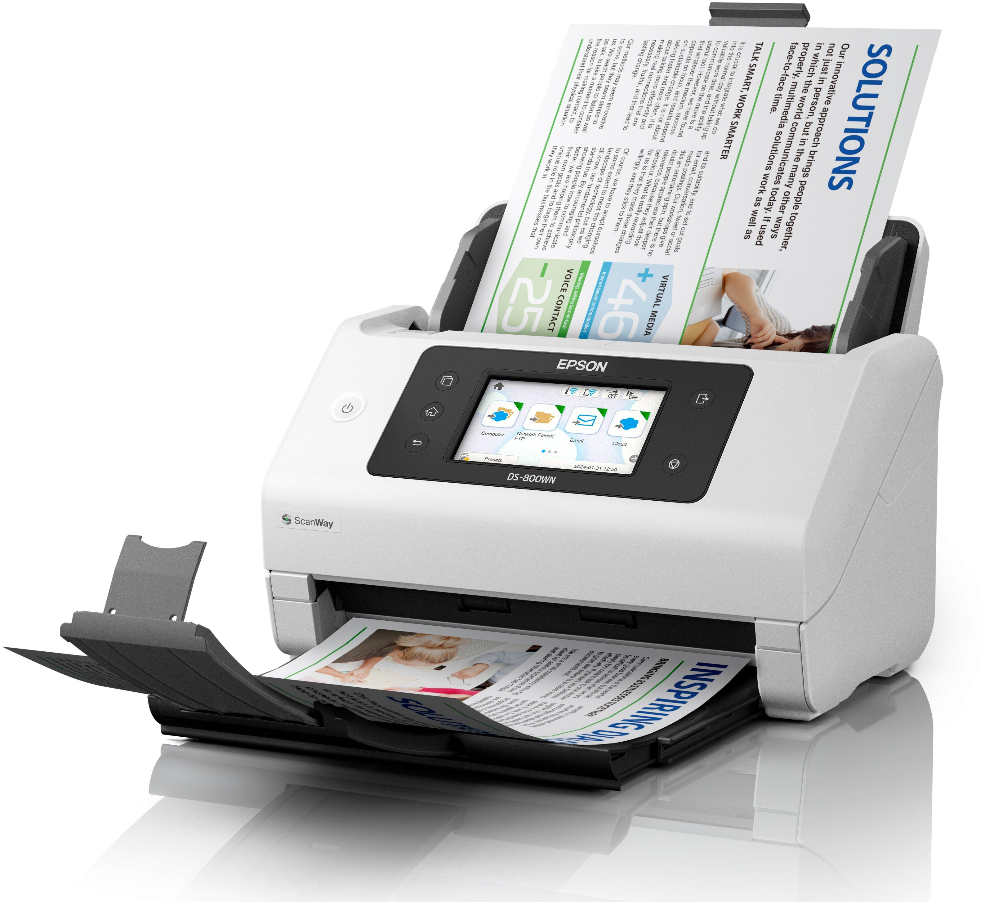 Epson - Scanner de Documentos Epson WorkForce DS-800WN