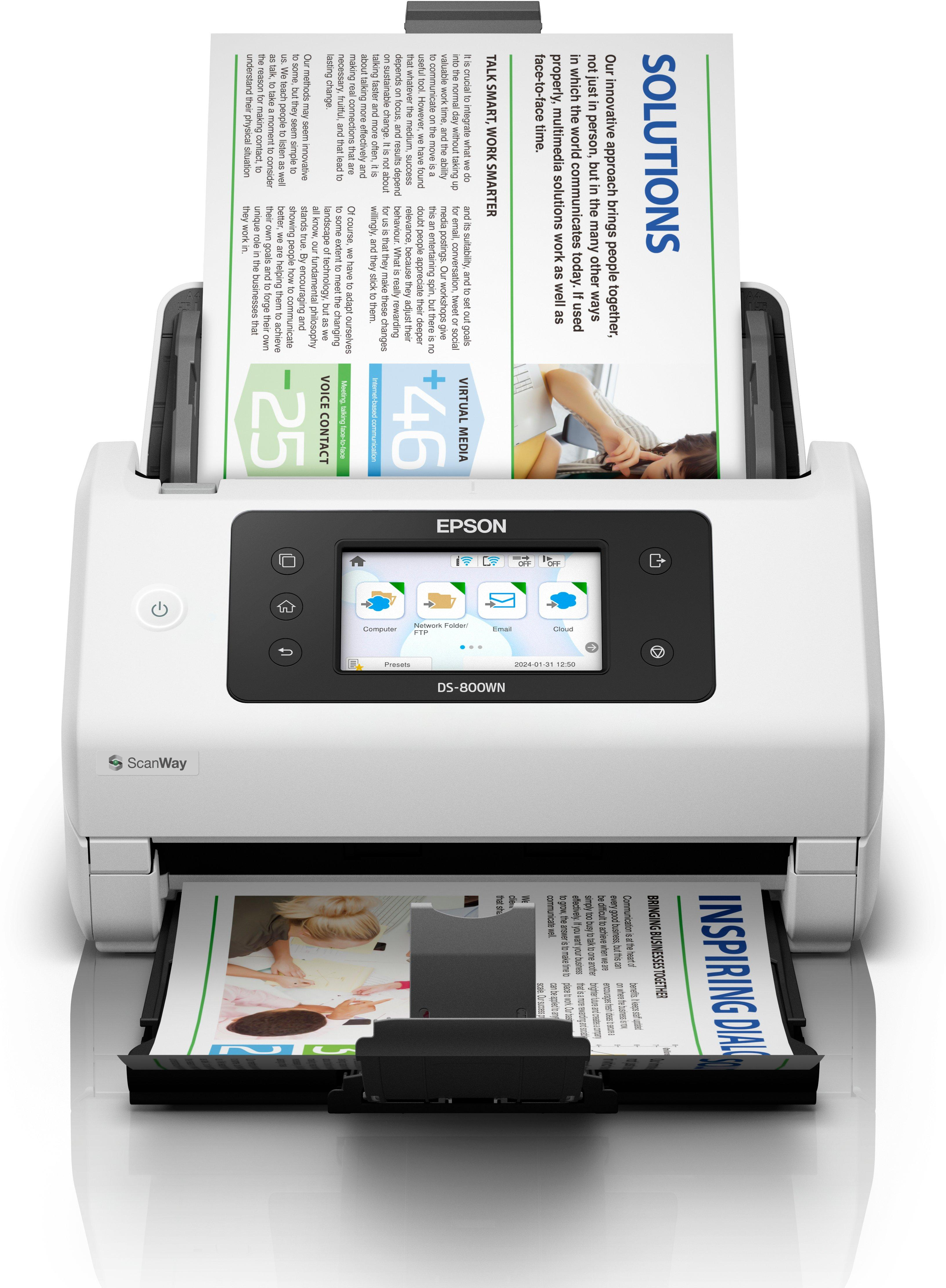 Epson - Scanner de Documentos Epson WorkForce DS-800WN
