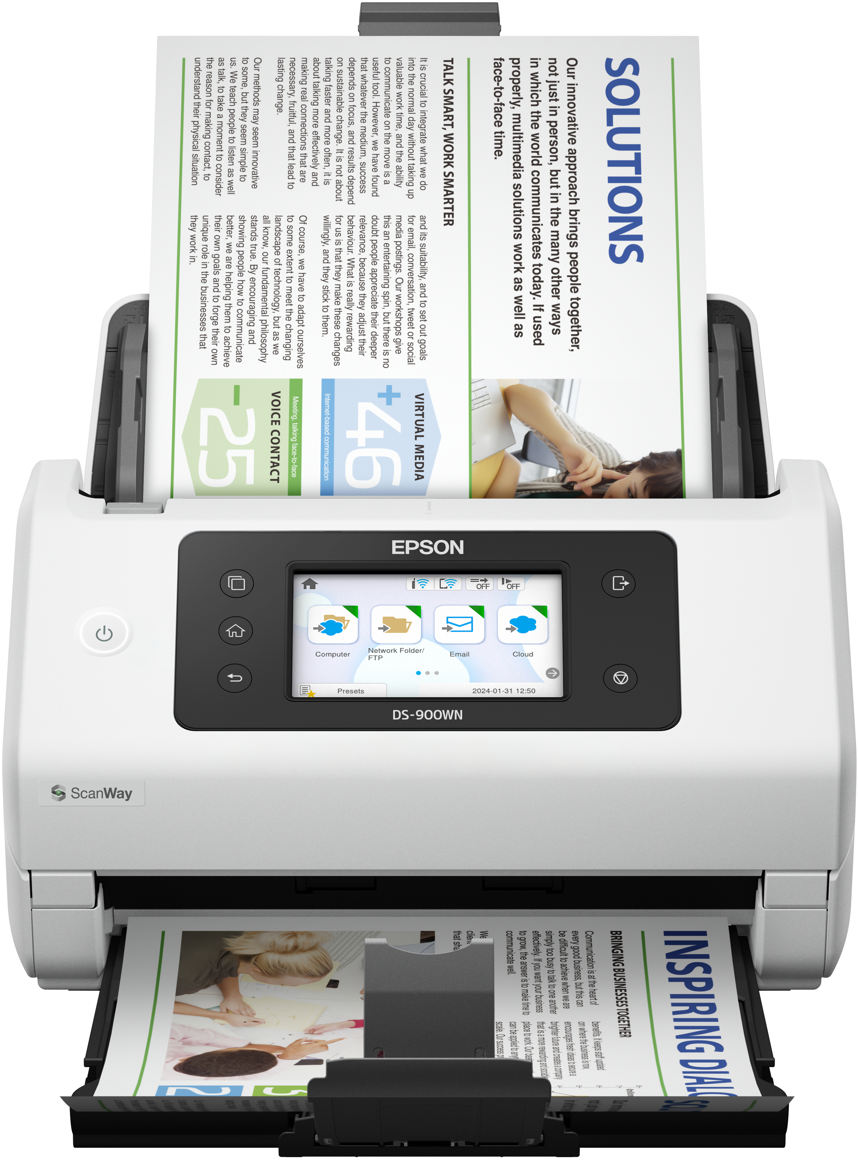  - Scanner de Documentos Epson WorkForce DS-900WN