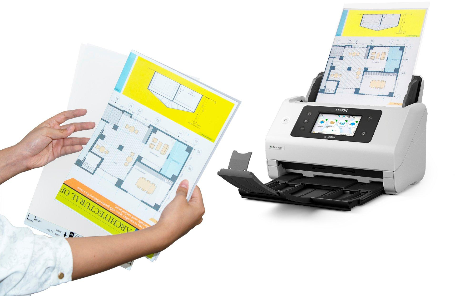  - Scanner de Documentos Epson WorkForce DS-900WN